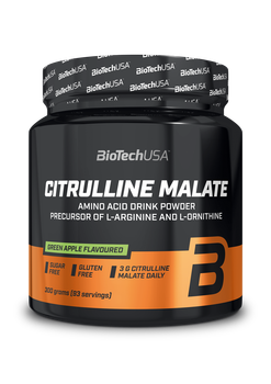 Л-Цитруллин малат BioTech Citrulline Malate (300 г) биотеч green apple