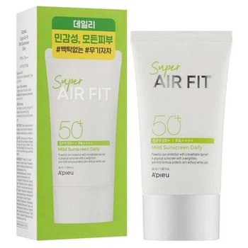 Сонцезахисний крем A"Pieu SUPER AIR FIT MILD SUNSCREEN DAILY SPF50+/PA++++ 50ml