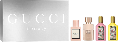 Набір для жінок Gucci Парфумована вода Flora Gorgeous Orchid 5 мл + Парфумована вода Flora Gorgeous Gardenia 5 мл + Туалетна вода Guilty Pour Femme 5 мл + Парфумована вода Gucci Bloom 5 мл (3616305447968)