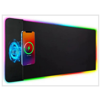 Коврик для мыши с беспроводным зарядным устройством Choetech (T543-F) RGB Illuminated 15W Wireless C