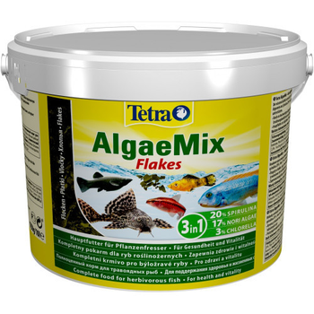 Корм Tetra Algae Mix для травоядных аквариумных рыб в хлопьях