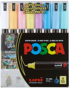Набор маркеров Uni Posca PC-1MR Soft Color 8 шт (PC-1MR SOFT COLOR 8C)