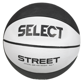 Мяч баскетбольный Select BASKETBALL STREET v24 бело-черный Унисекс 6