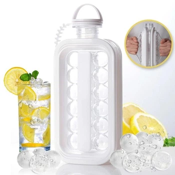 Силіконова форма для льоду ICE CUBE TRAY 2в1 на 17 кульок 8863