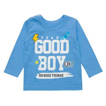 Реглан для мальчика кулир Арлекин Good boy 4310-022 80 см Голубой