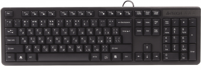 Клавіатура дротова A4Tech KK-3 USB Black (4711421960809)
