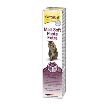 Паста GimCat Every Day Malt-Soft Paste Extra для кошек выведение шерсти из желудка 20 г