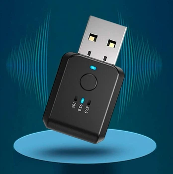 Автомобильный Bluetooth адаптер - аудиоадаптер VIKEFON FM01 беспроводной приемник / передатчик с USB для машины, черный (102463672)