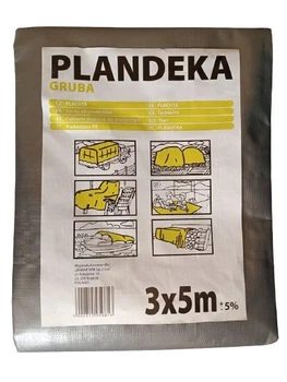 Тент плотный Plandeka GRUBA 3x5м(-5%) 210г/м2