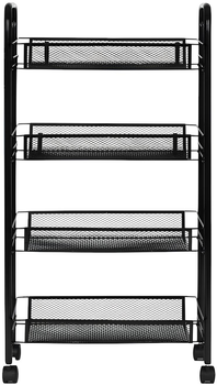 Стелаж ModernHome by Multistore 4 полиці чорний (PJJCBS0024-05A)