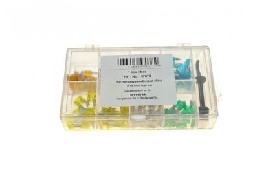 Комплект запобіжників Міні 5A/7.5A/10A/15A/20A/25A/30A Box 57078 AIC