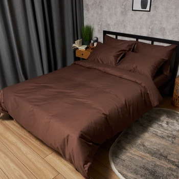 Комплект постельного белья Moon&Star Двуспальный 175х210 см Mocha Mood Satin Premium (MS-820010051)