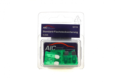 Запобіжник 30А стандартний к-кт 5 шт. 52116 AIC