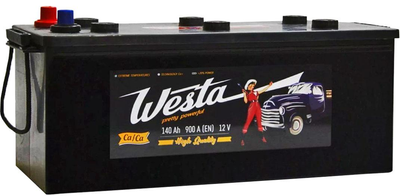 Автомобильный аккумулятор WESTA 140 Ah / 900 A Pretty Powerful (513x223x217) WPP140