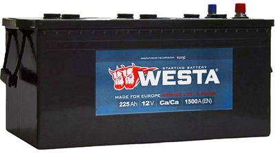 Аккумулятор грузовой и сельхоз техники WESTA 225Ah / 1500A Premium (513x274x237) WPR225