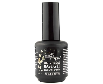 База NailApex Universal Base Gel Soak Off під гель лак 15 мл