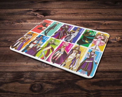 Коврик под мышку c принтом Код Гиас Code Geass-4, 24х20 см