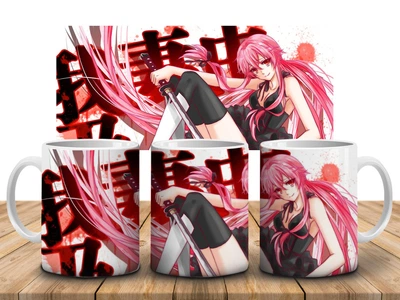 Кружка c принтом Дневник будущего Mirai Nikki-2, 330 мл