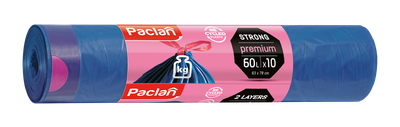 Пакети Paclan для сміття Premium 60 л