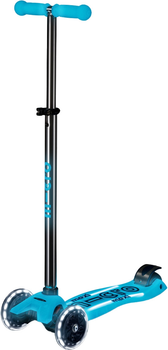 Самокат Micro Maxi Deluxe Glow Led Plus 3-х колесный Синий хрусталь (MMD377) (7630053563325)