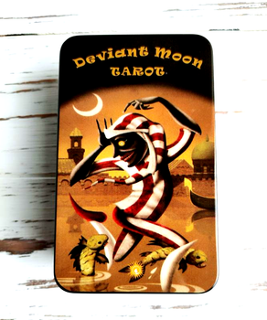 Карти Таро Божевільного Місяця Deviant moon Tarot у металевій коробці