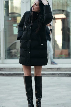 Вітронепроникна Куртка ZARA Padded Hooded Windproof Anorak XS