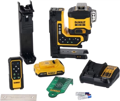 Рівень лазерний лінійний DeWALT 18В XR 3 x 360° 2 Аг (DCLE34035D1-QW)