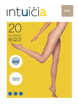 Жіночі колготки Intuicia Classic 20 den 4р. daino