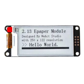 E-ink дисплей 2цвета WeAct Epaper 2.13" 250x122 SPI черный белый (118017)