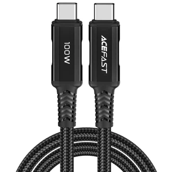 Кабель Acefast C4-03 USB 2.0 Type-C to Type-C 2 м 100W 5A Black (6974316280996)
