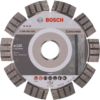 Алмазний диск Bosch Best for Concrete 125 мм (2608602652)