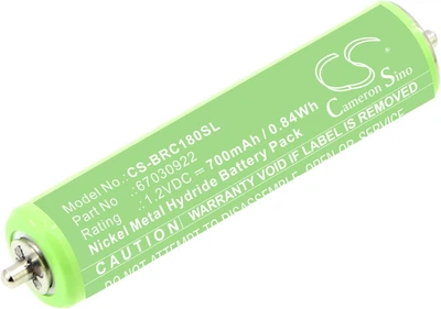 Аккумулятор Cameron Sino CS-BRC180SL для бритвы/триммера Braun, Ni-MH AAA +2pins, 700mAh, 0.84Wh, 1.2V