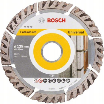 Алмазний диск Bosch PRO Multi Material 125 мм (2608615060)