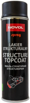 Фарба структурна для пластику (чорна) 500 мл NOVOL Structure Topcoat (аерозоль)