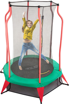 Батут дитячий для дому 4FIZJO Kids 140 см Green/Red (P-5907739319456)