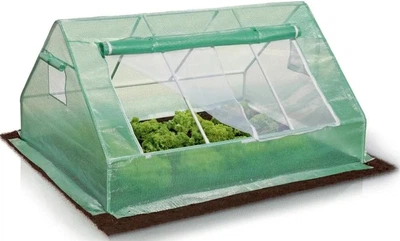 Теплиця парник Cultivo Inspekt ПЕ плівка 1.4x1.8x0.94 м з плівкою UV4 та металевим каркасом садовий тунель зелений (002759)