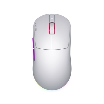 Мышка игровая компьютерная беспроводная Hator Quasar 3 Ultra 8K Wireless White (543213)