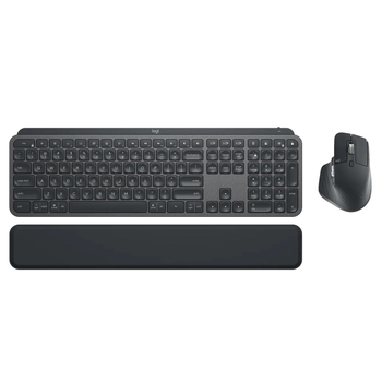 Комплект (клавиатура, мышь) беспроводной Logitech MX Keys Combo for Business Graphite US (920-010933) (477978)