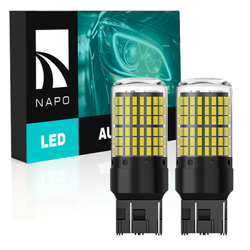 Комплект светодиодных ламп NAPO LED 7443-3014-144smd W21/5W T20 7443 BAU15S цвет свечения белый 2 шт