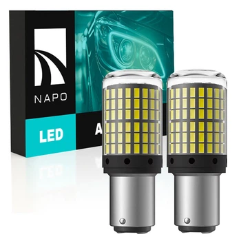 Комплект светодиодных ламп NAPO LED 1157-3014-144smd P21/5W 1157 BAU15S цвет свечения белый 2 шт