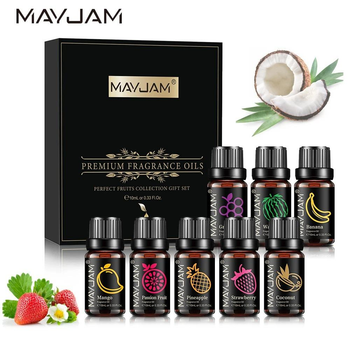 Эфирные масла набор MAYJAM натуральные премиум 8 шт для увлажнителя бани аромат фруктовый аромамасла на подарок 2249
