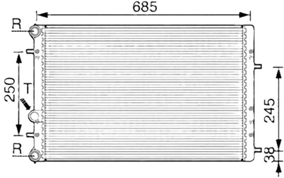 Радиатор охлаждения Magneti Marelli (350213841000)
