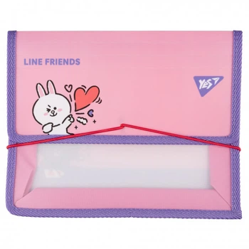 Папка для тетрадей на резинке пластиковая Yes Line Friends Cony В5 (492210)