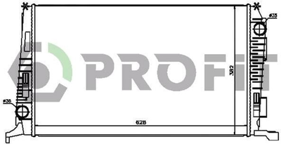 Радіатор охолоджування Profit (6037N8)