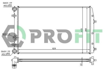 Радіатор охолоджування Profit (6402A2)