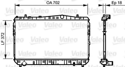 Радіатор охолоджування Valeo (735159)