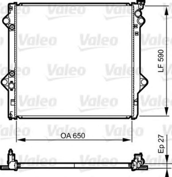 Радіатор охолоджування Valeo (735569)