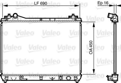 Радіатор охолоджування Valeo (735580)