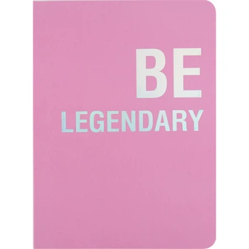 Записная книжка Axent Motivation "Be legendary" А5 80 листов клеточка розовая (8700-6-A)