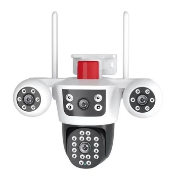 Уличная камера видеонаблюдения PTZ WiFi 3L V88 V380Pro с двумя объективами и мигалкой Белая (127-14-16975)